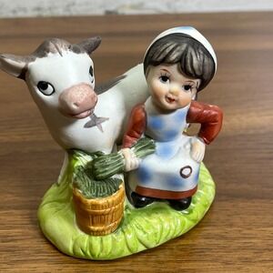 Vintage Emson Taiwan Ceramic Hand Painted Figurine 1981‎